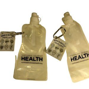 Bend a Bottle Reusable Water Canteen Expands Stands 16 oz NW Colorado Health